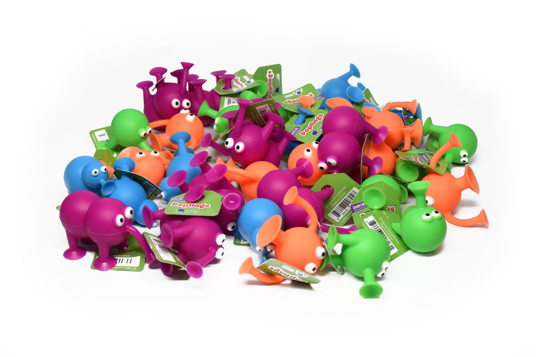 Poplings! Ridiculously cute silicon suction cup characters!